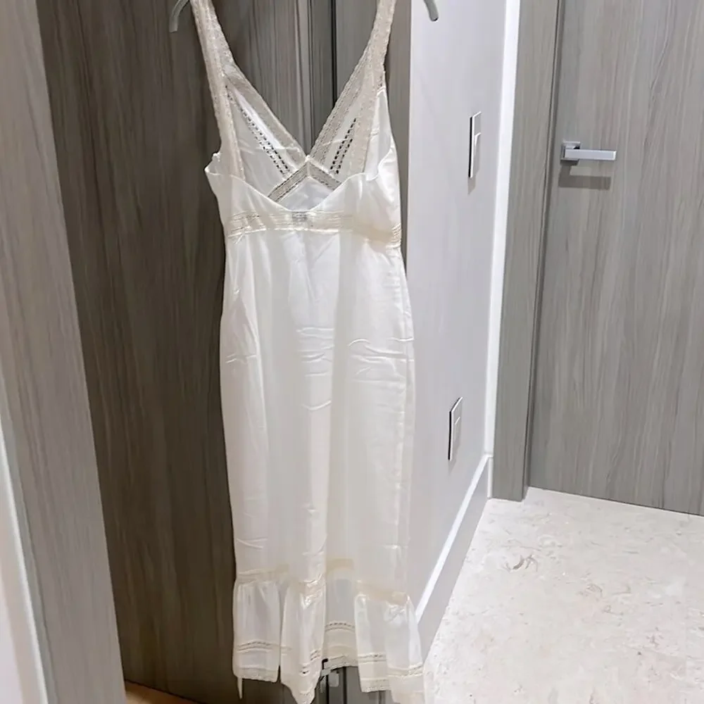 NWT REVOLVE RUMORED Rosita 100% cotton crochet lace slip dress US 8 - Picture 8 of 11